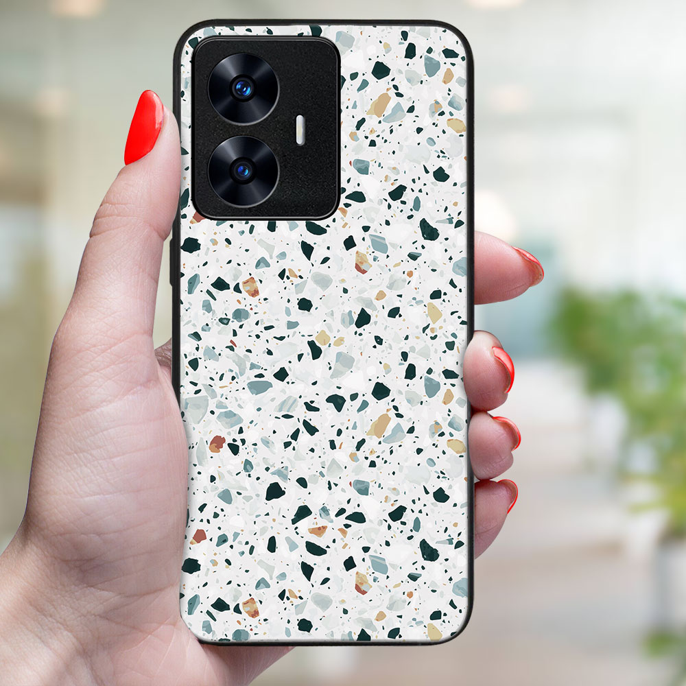 MY ART Husă De Protecție Pentru Realme C55 GREY TERRAZZO (163)