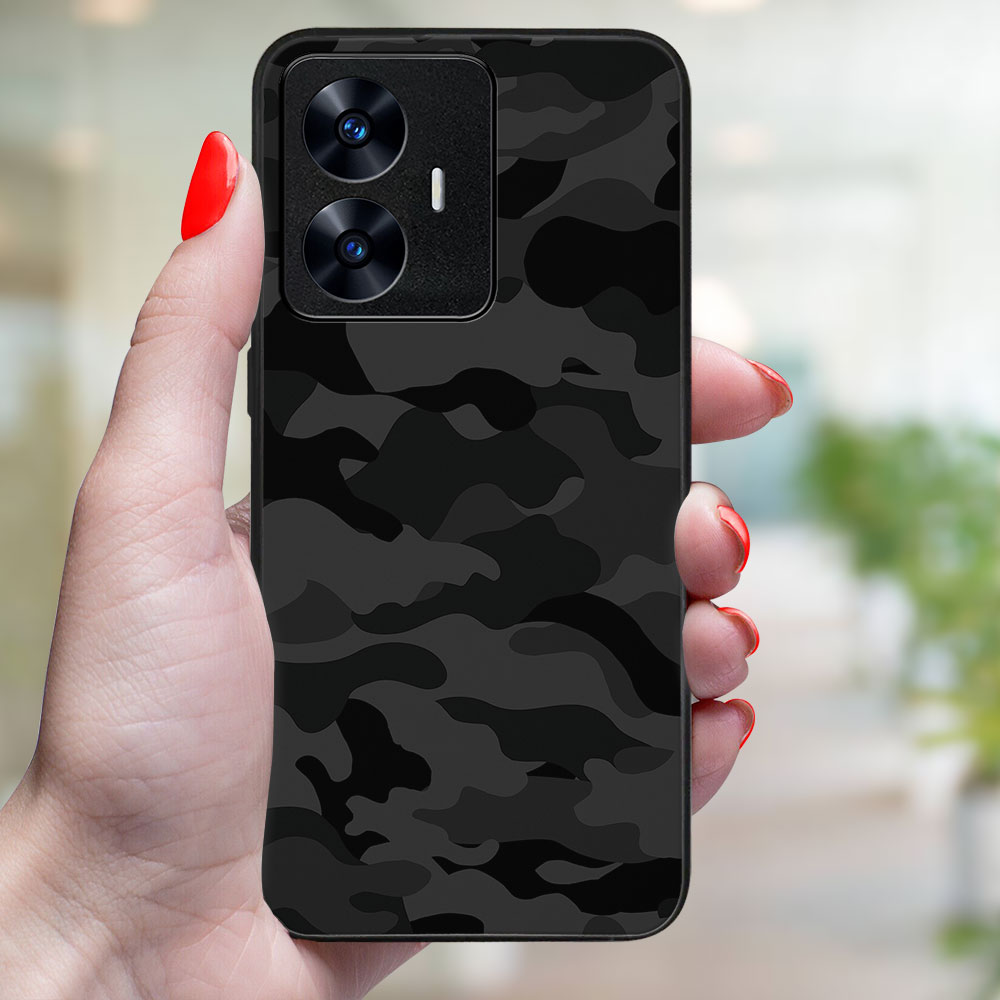 MY ART Husă De Protecție Pentru Realme C55 BLACK CAMO (234)