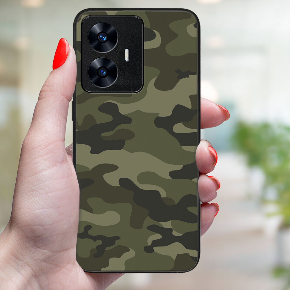 MY ART Husă De Protecție Pentru Realme C55 GREEN CAMO (235)