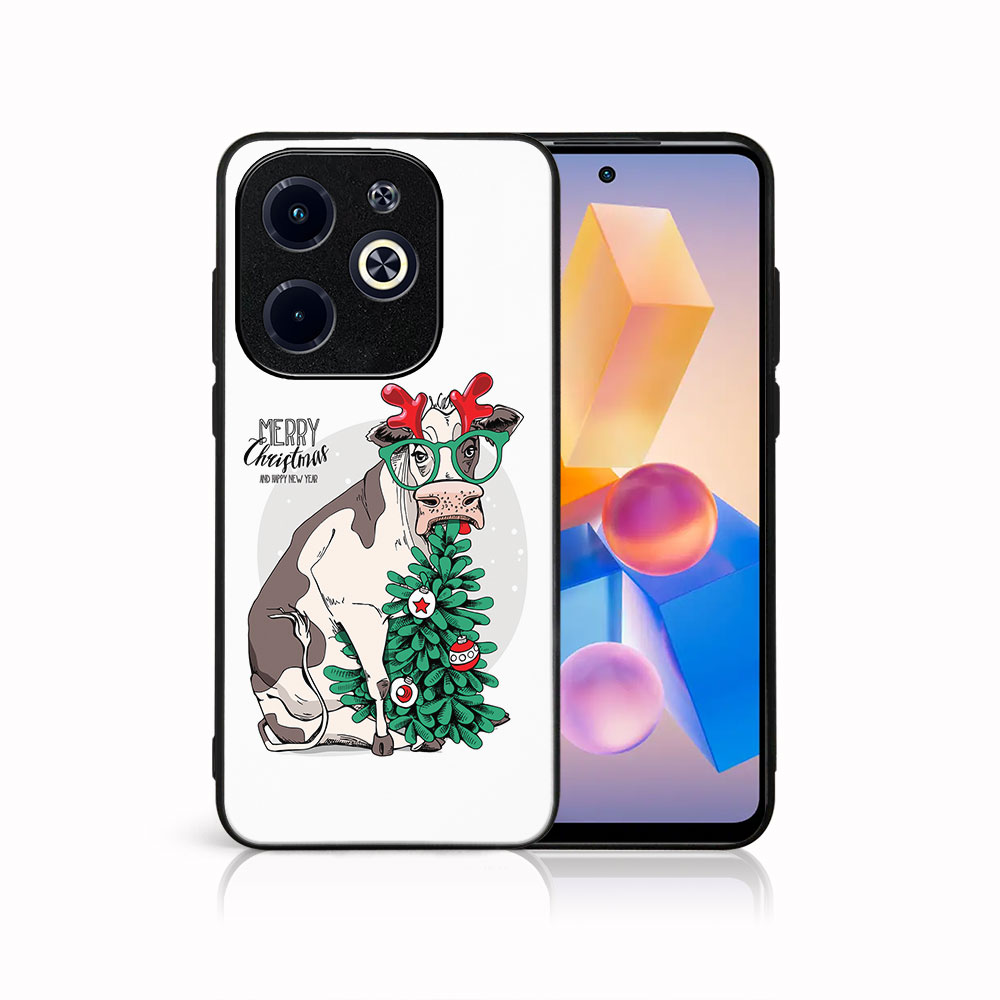 MY ART Husă Cu Design De Crăciun Infinix Hot 40i MERRY CHRISTMAS (074)