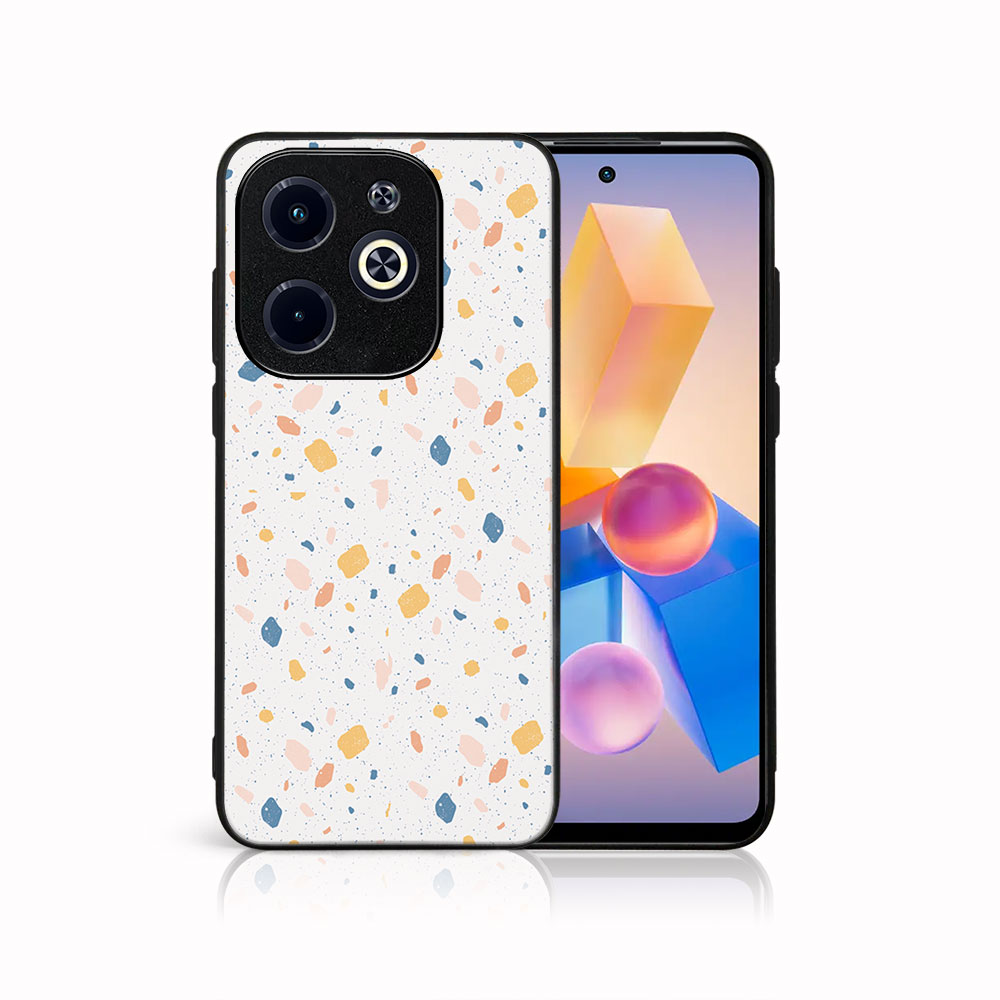 MY ART Husă De Protecție Pentru Infinix Hot 40i ORANGE TERRAZZO (165)