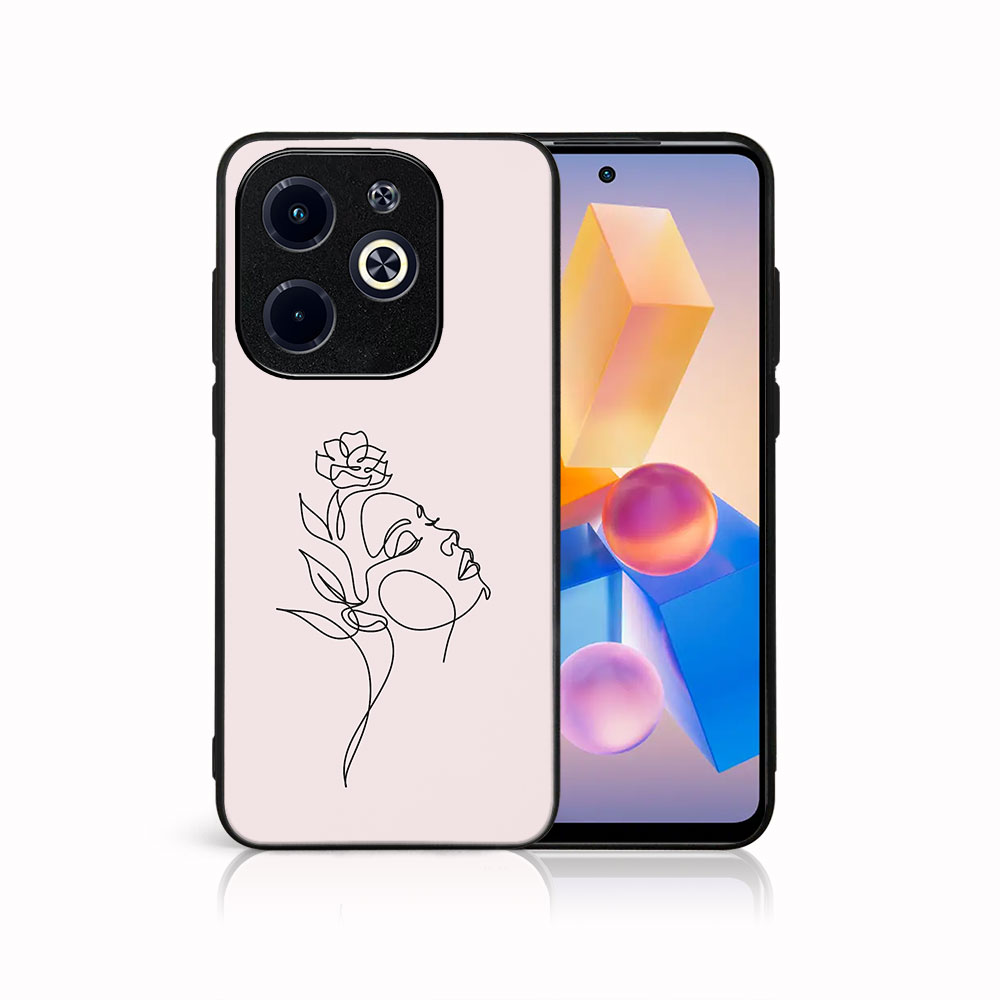 MY ART Husă De Protecție Pentru Infinix Hot 40i ROSE GIRL (198)