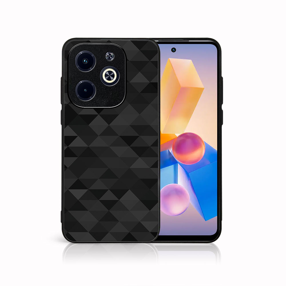 MY ART Husă De Protecție Pentru Infinix Hot 40i BLACK TRIANGURI (232)