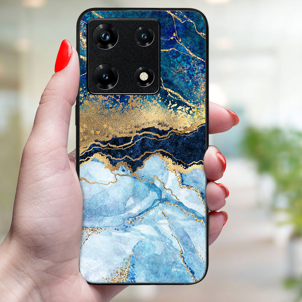 MY ART Capac De Protecție Pentru Infinix Note 30 Pentru BLUE MARBLE (141)