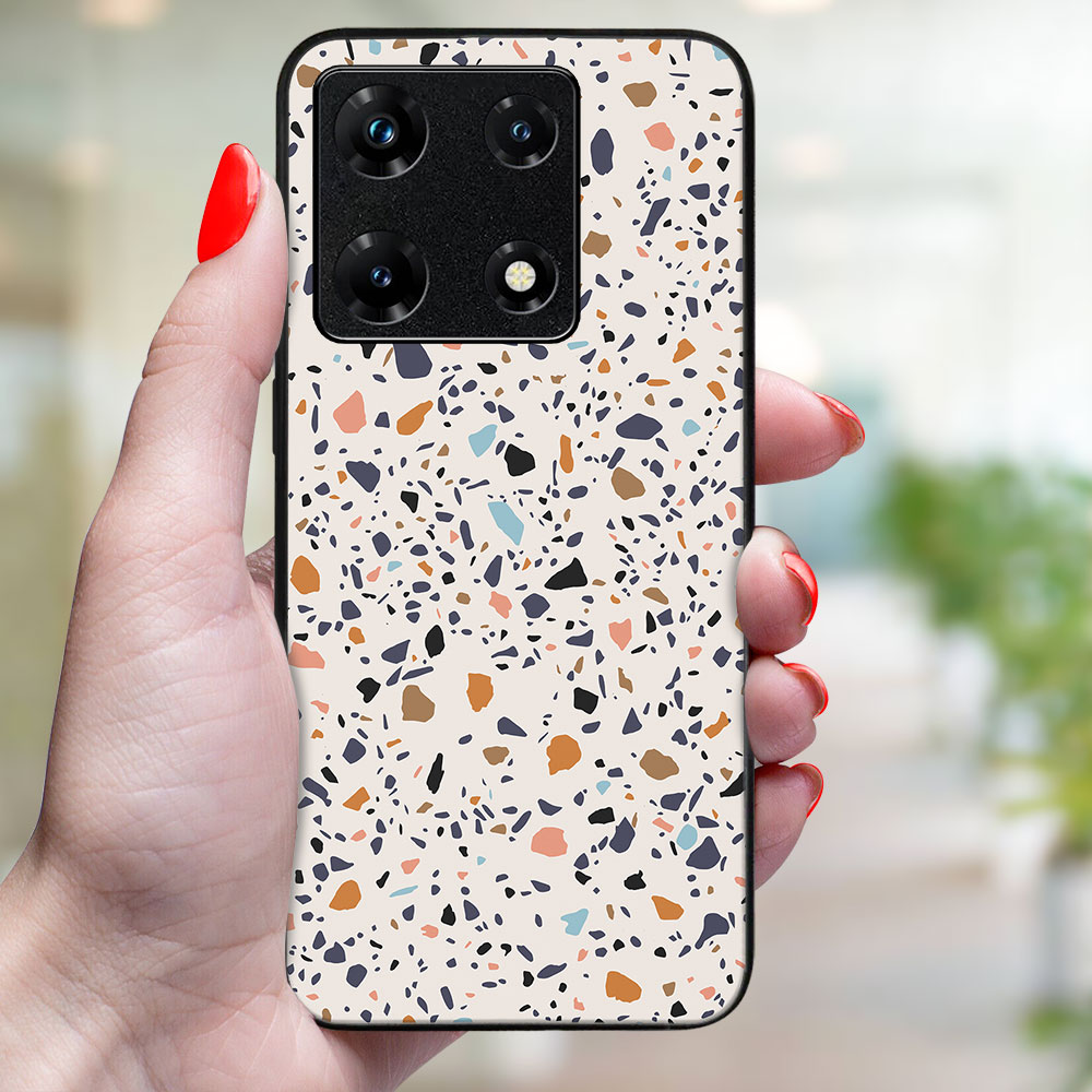 MY ART Husă De Protecție Pentru Infinix Note 30 Pro BEIGE TERRAZZO (162)