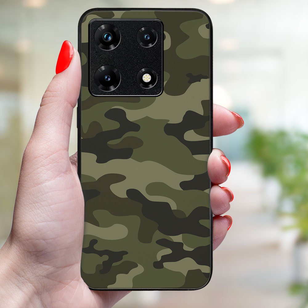 MY ART Husă De Protecție Pentru Infinix Note 30 Pentru GREEN CAMO (235)