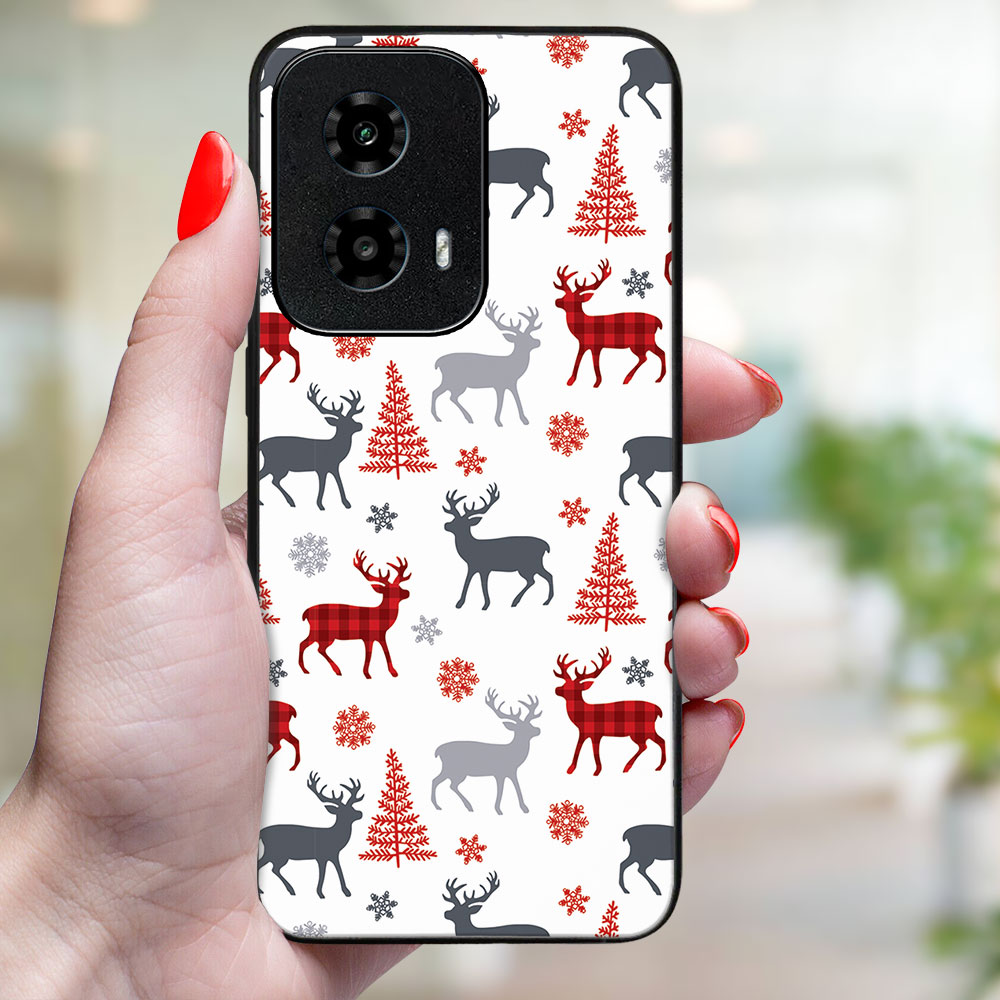 MY ART Capac Cu Design De Crăciun Motorola Moto G04 / G24 / G24 Power DEER (068)