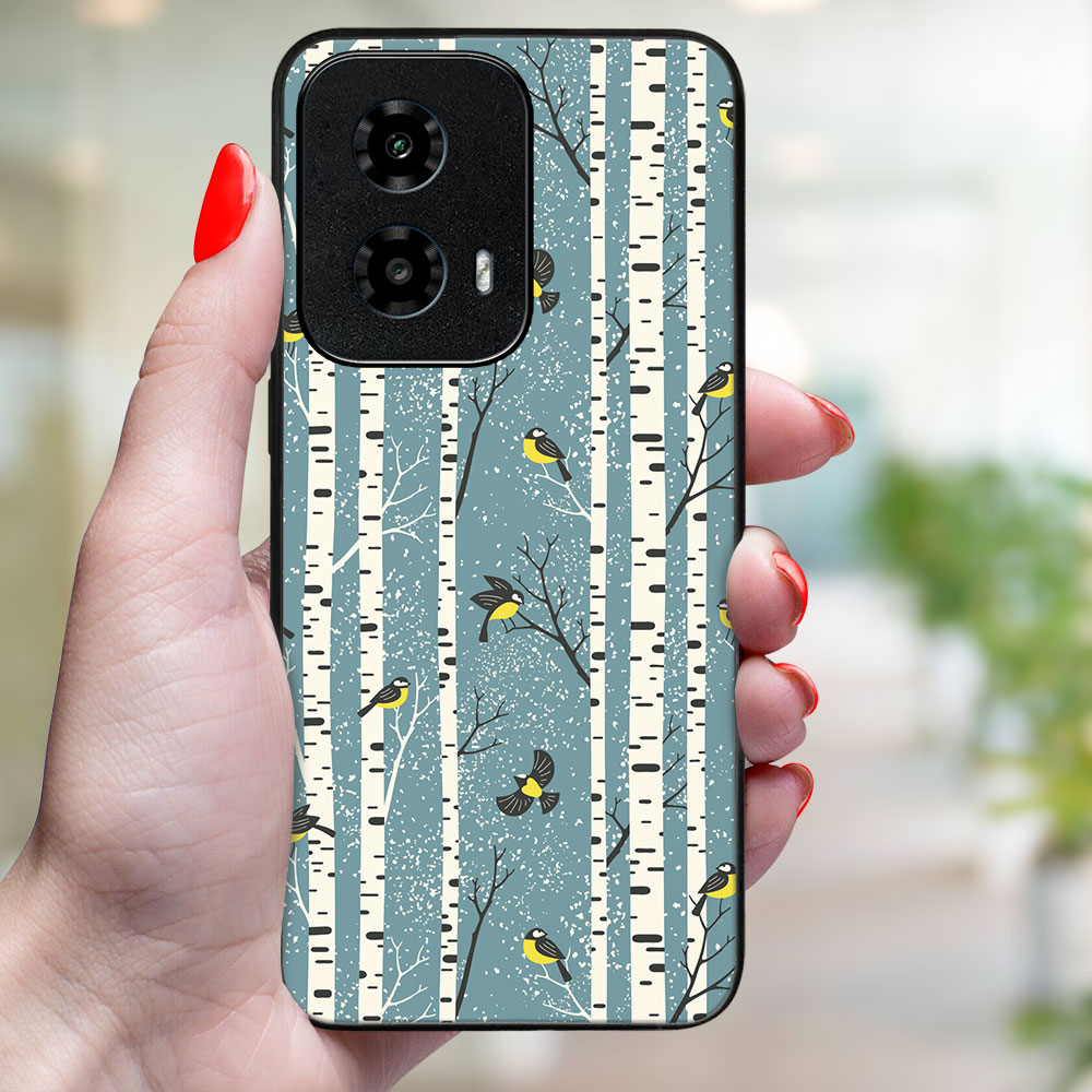 MY ART Husă Cu Design De Crăciun Motorola Moto G04 / G24 / G24 Power BIRCH (072)