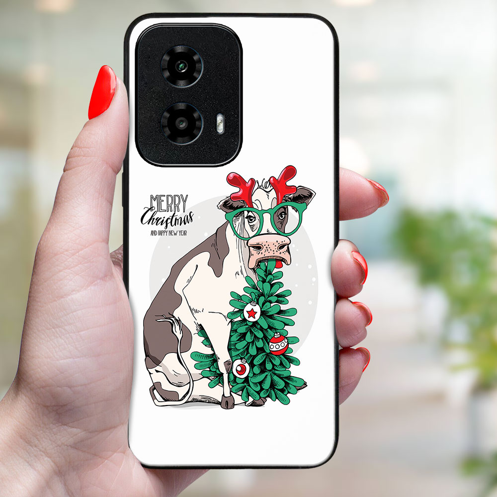 MY ART Capac Cu Design De Crăciun Motorola Moto G04 / G24 / G24 Power MERRY CHRISTMAS (074)