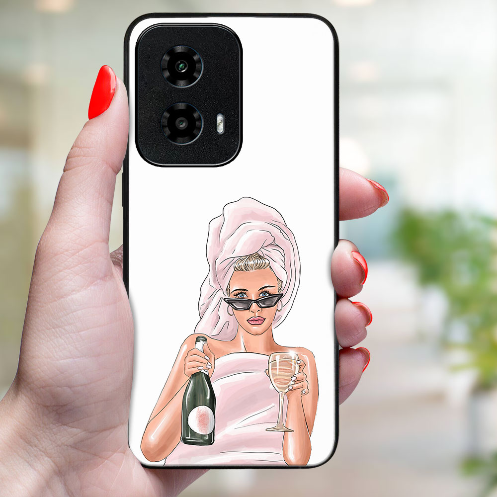 MY ART Husă De Protecție Pentru Motorola Moto G04 / G24 / G24 Power CHAMPAGNE (134)