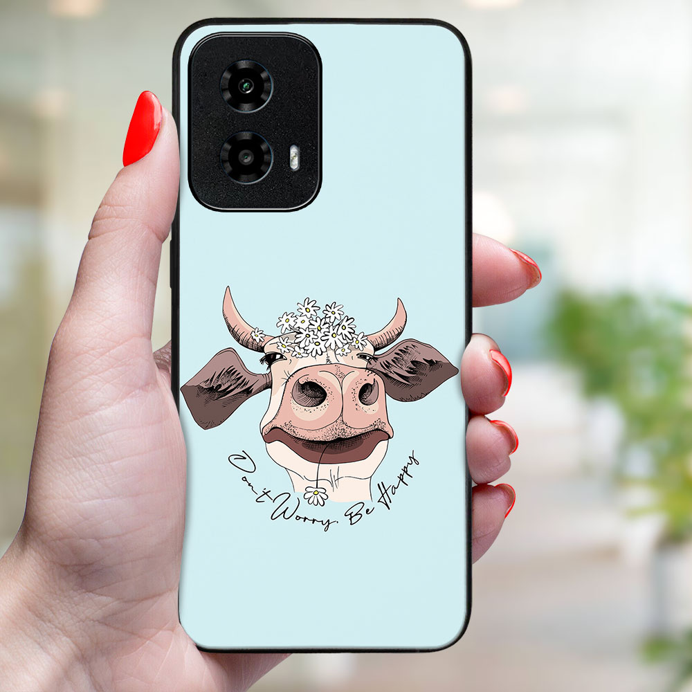 MY ART Capac De Protecție Pentru Motorola Moto G34 5G HAPPY COW (181)