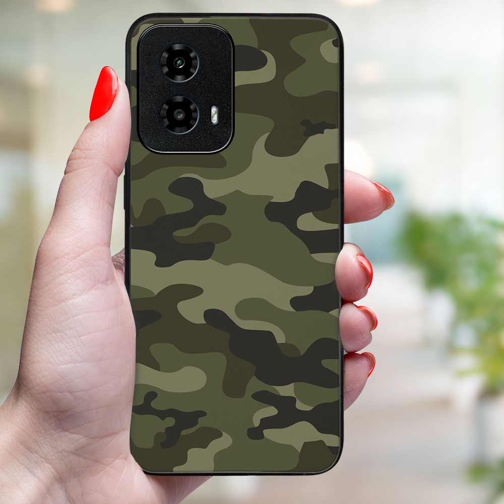 MY ART Husă De Protecție Pentru Motorola Moto G34 5G GREEN CAMO (235)