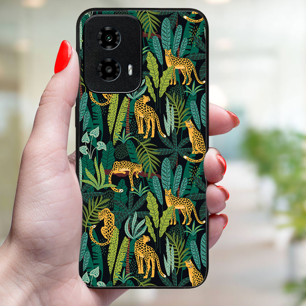 MY ART Husă De Protecție Pentru Motorola Moto G34 5G LEOPARD (239)