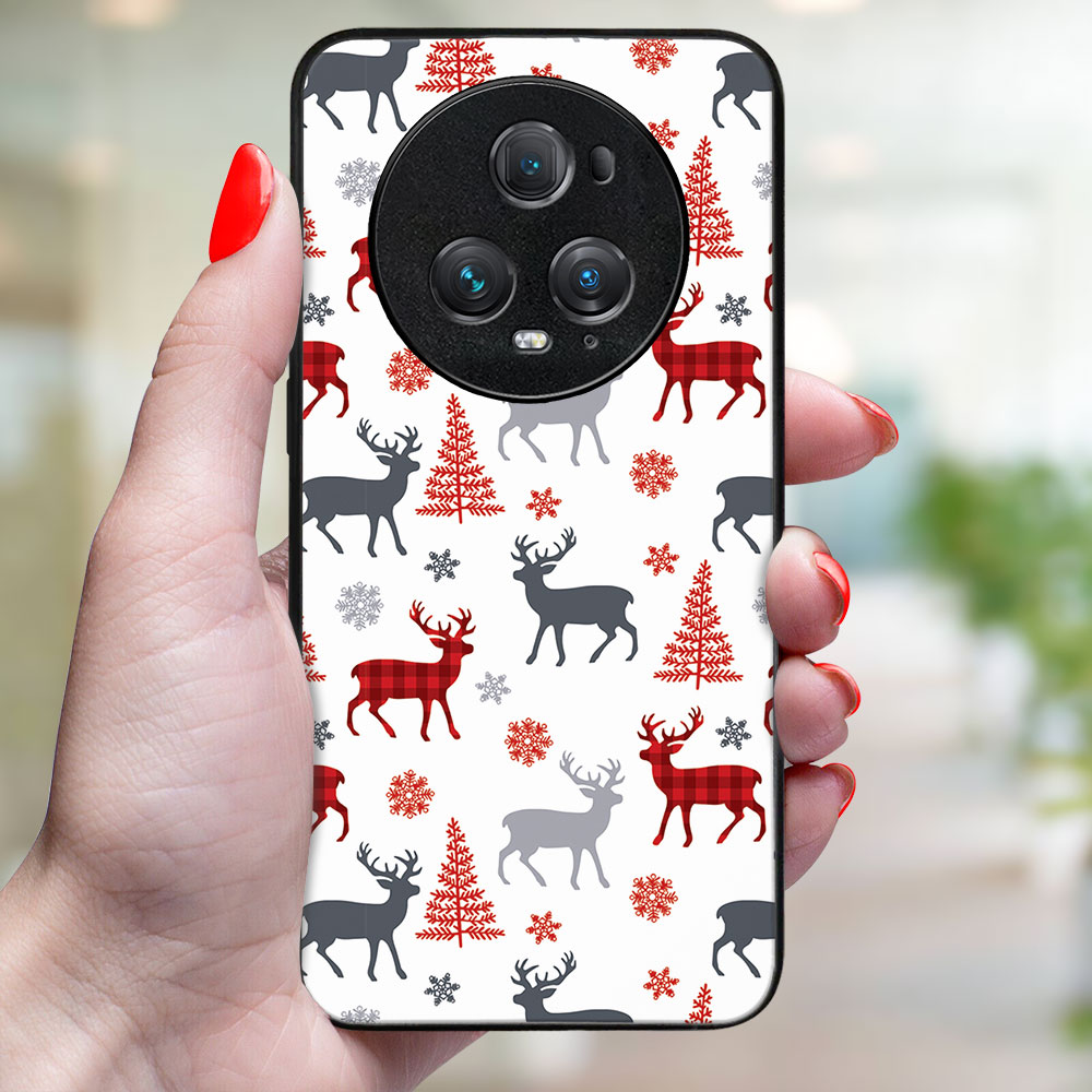 MY ART Husă Cu Design De Crăciun Honor Magic5 Pro 5G DEER (068)