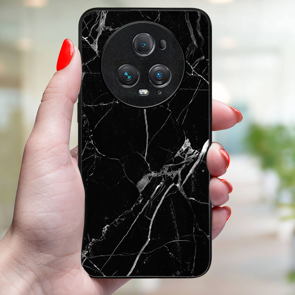 MY ART Husă De Protecție Pentru Honor Magic5 Pro 5G BLACK MARBLE (142)