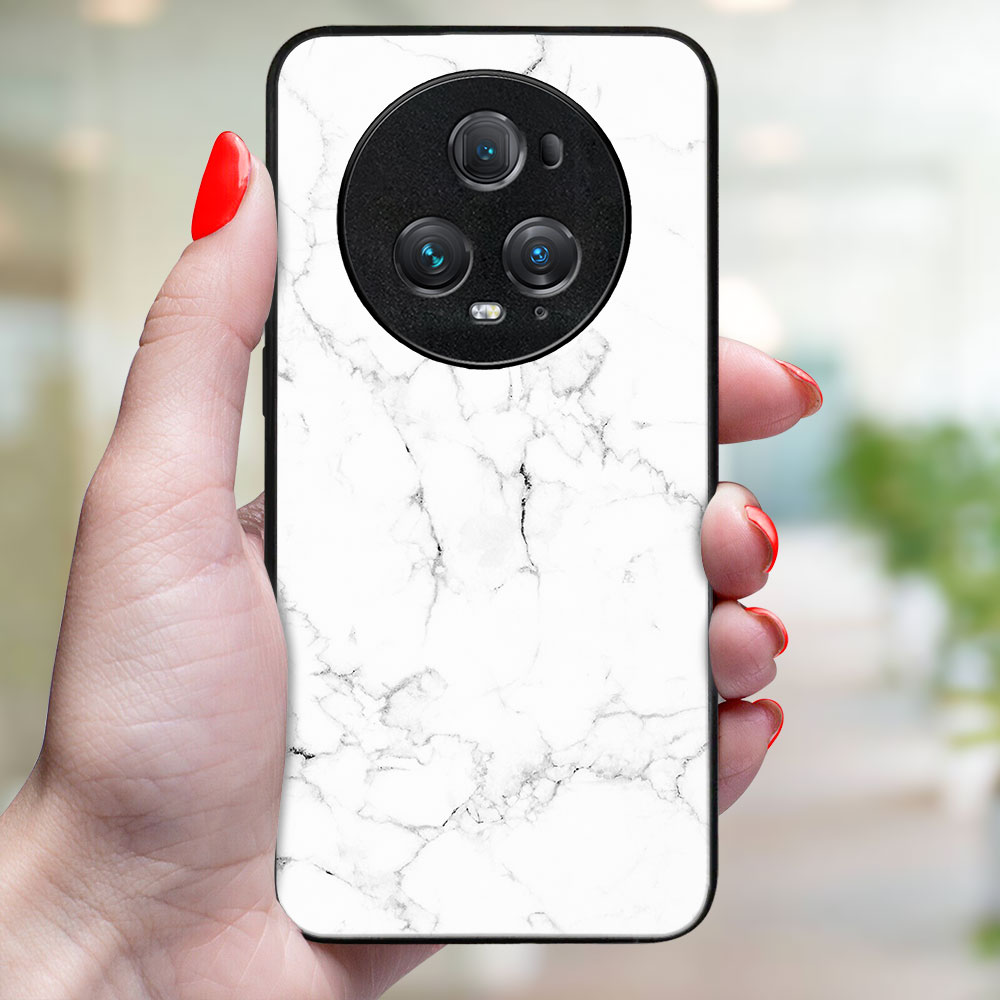 MY ART Husă De Protecție Pentru Honor Magic5 Pro 5G WHITE MARBLE (144)