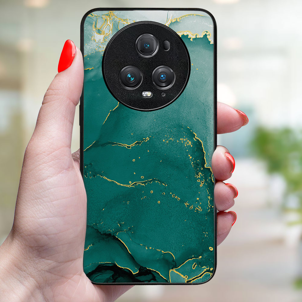 MY ART Husă De Protecție Pentru Honor Magic5 Pro 5G GREEN MARBLE (145)