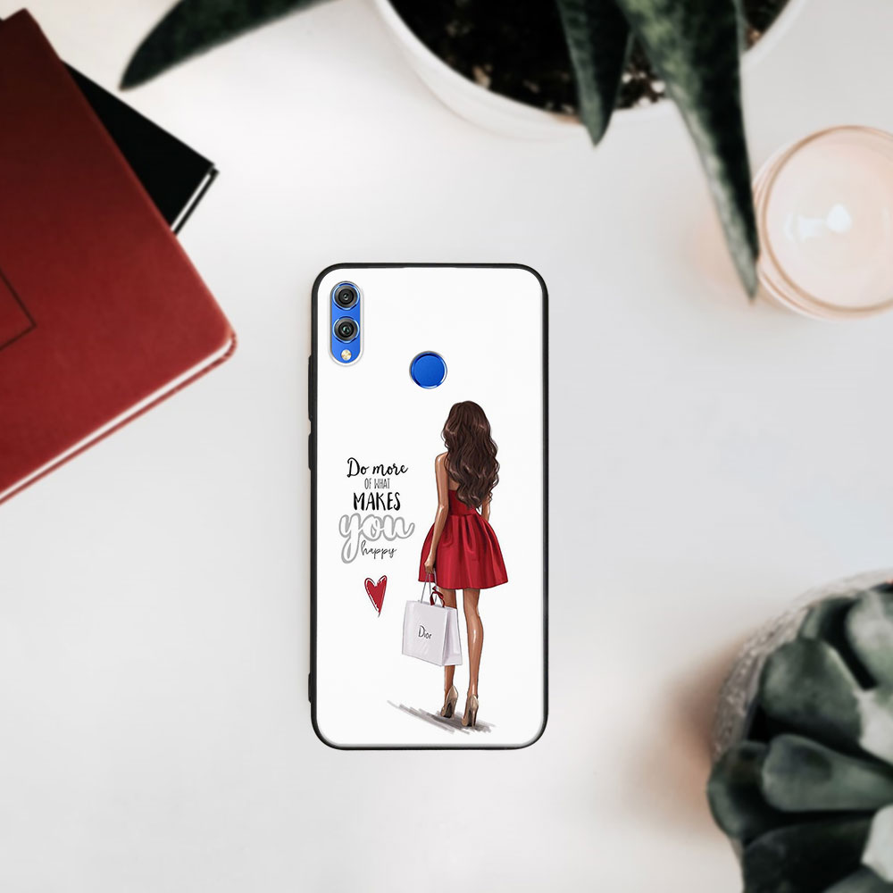 Husă De Protecție MY ART Honor 8X - DRESS RED (137)