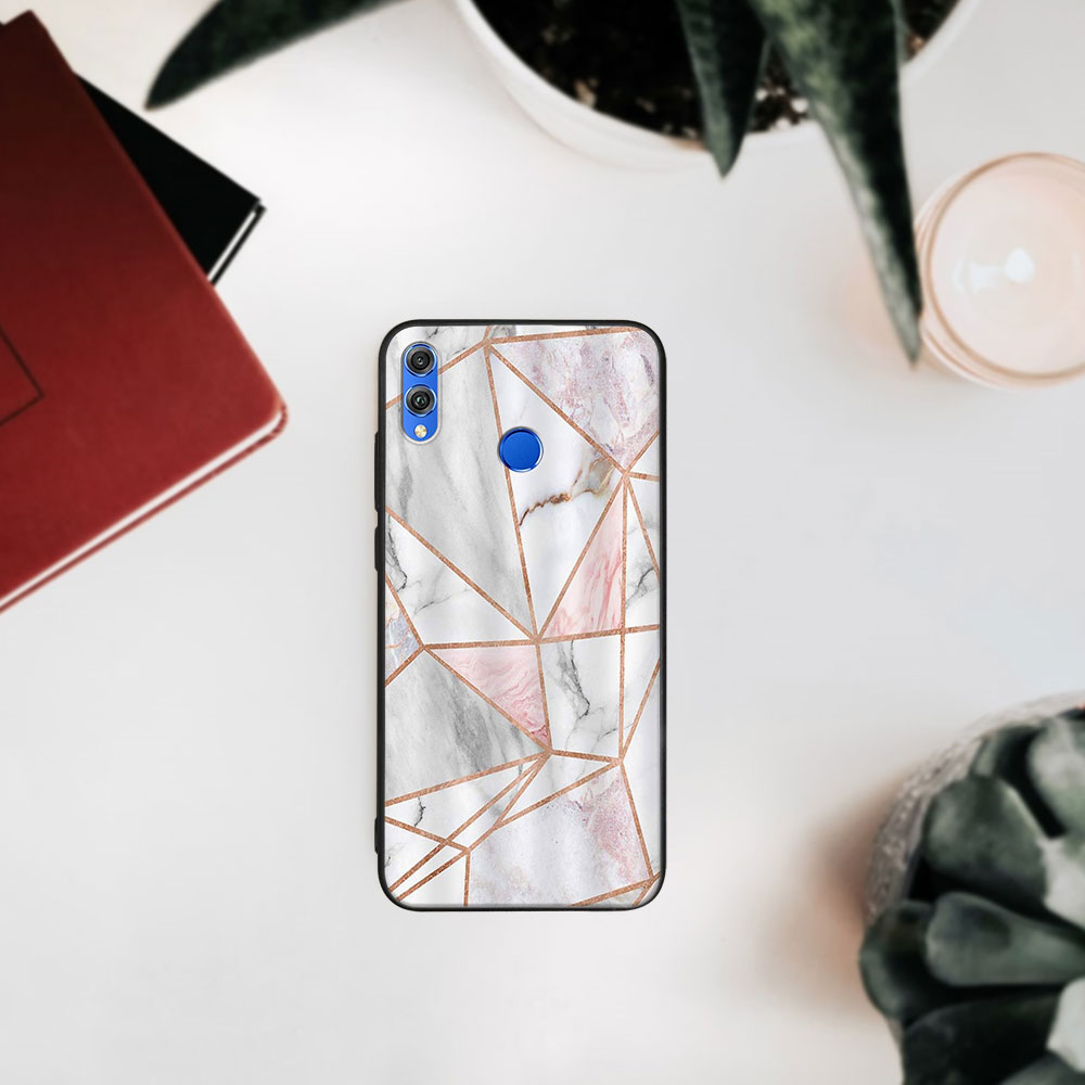 MY ART Husă De Protecție Honor 8X - MARBLE PINK (143)