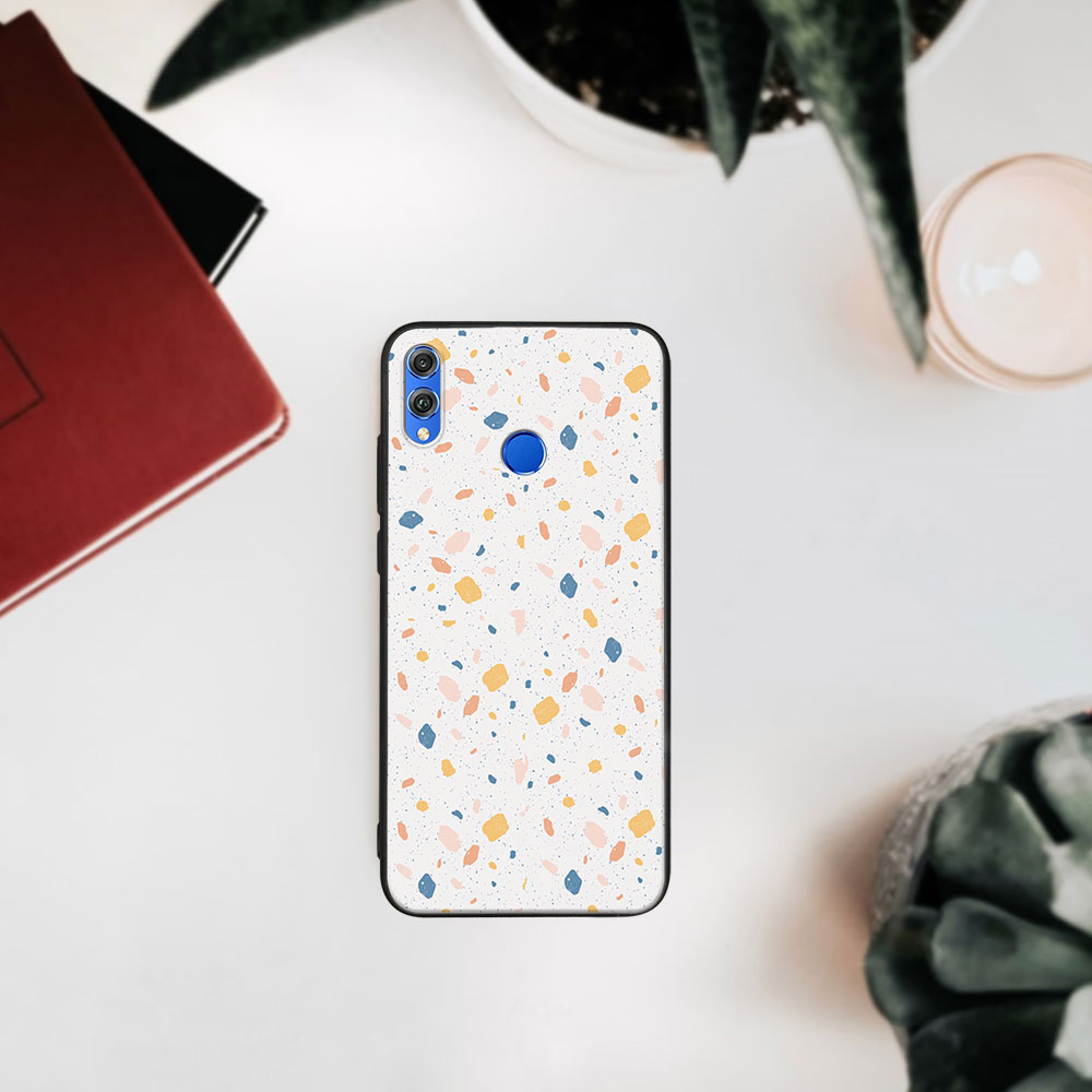 MY ART Husă De Protecție Honor 8X -ORANGE TERRAZZO (165)