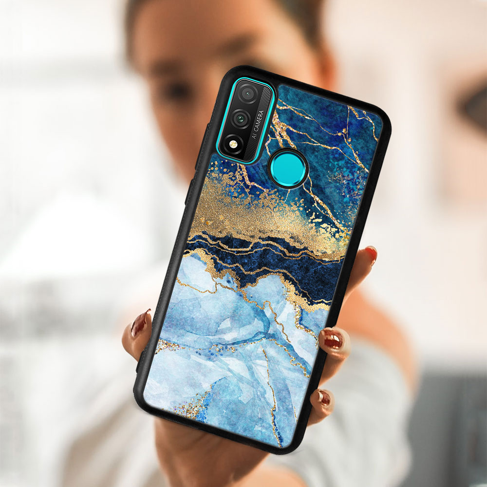 MY ART Husă De Protecție Pentru Huawei P Smart 2020 BLUE MARBLE (141)