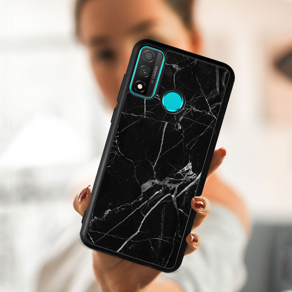 MY ART Husă De Protecție Pentru Huawei P Smart 2020 BLACK MARBLE (142)