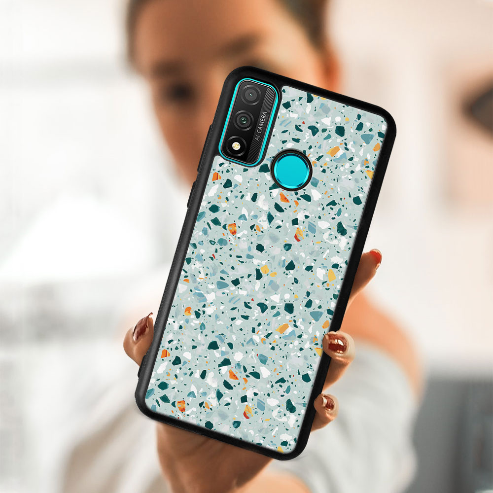 MY ART Husă De Protecție Pentru Huawei P Smart 2020 BLUE TERRAZZO (164)