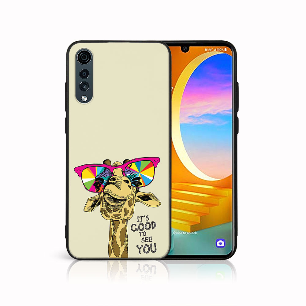 MY ART Husă De Protecție Pentru LG Velvet GIRAFFE (180)