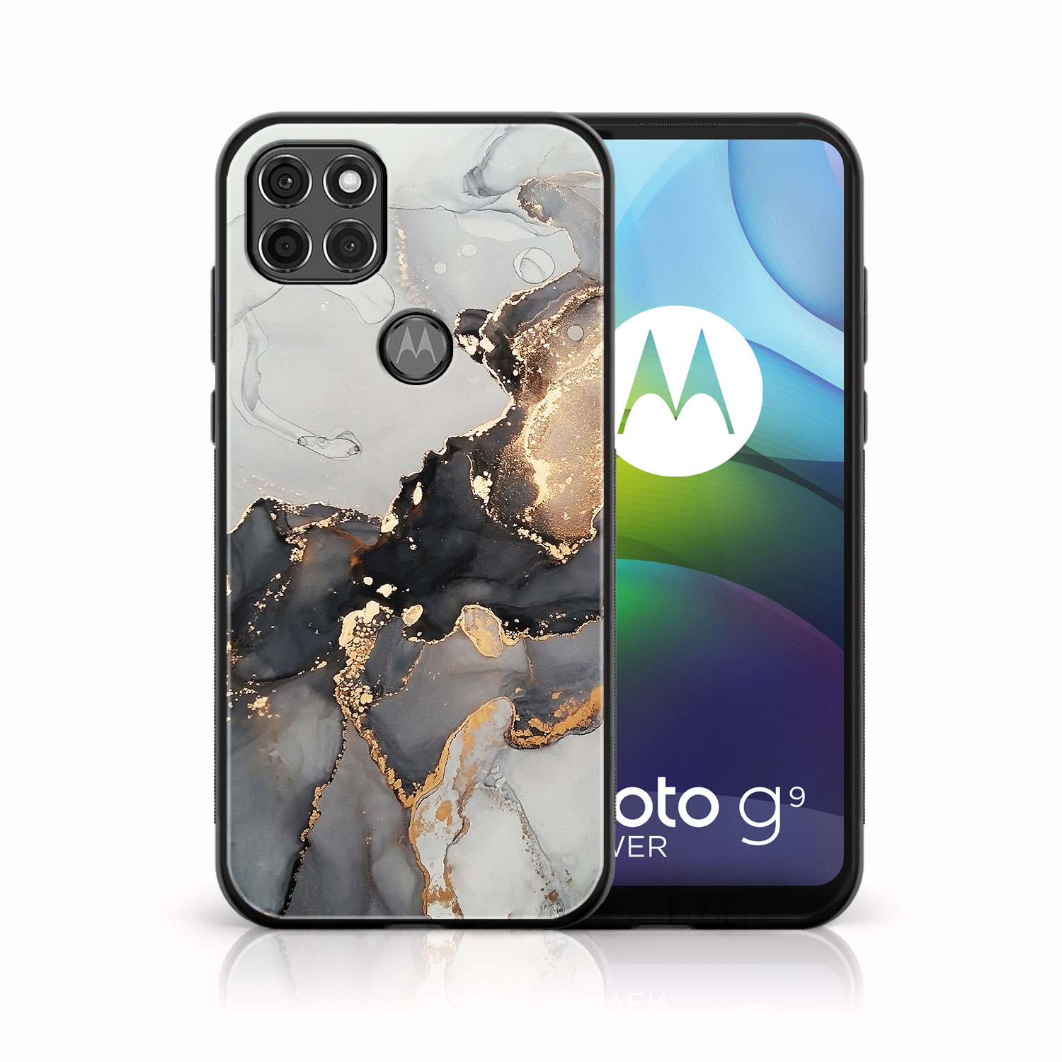 MY ART Husă din silicon Motorola Moto G9 Power GREY MARBLE (140)