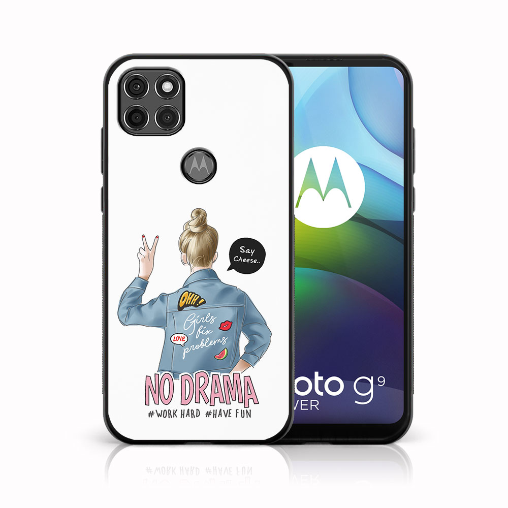 MY ART Husă De Protecție Pentru Motorola Moto G9 Power - NU DRAMA (138)