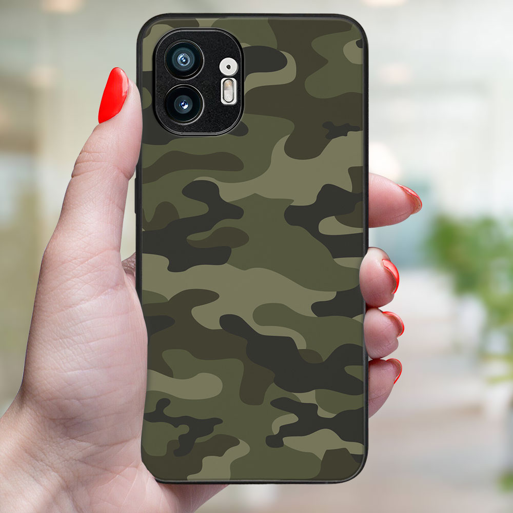 MY ART Husă De Protecție Pentru Nothing Phone 1 GREEN CAMO (235)