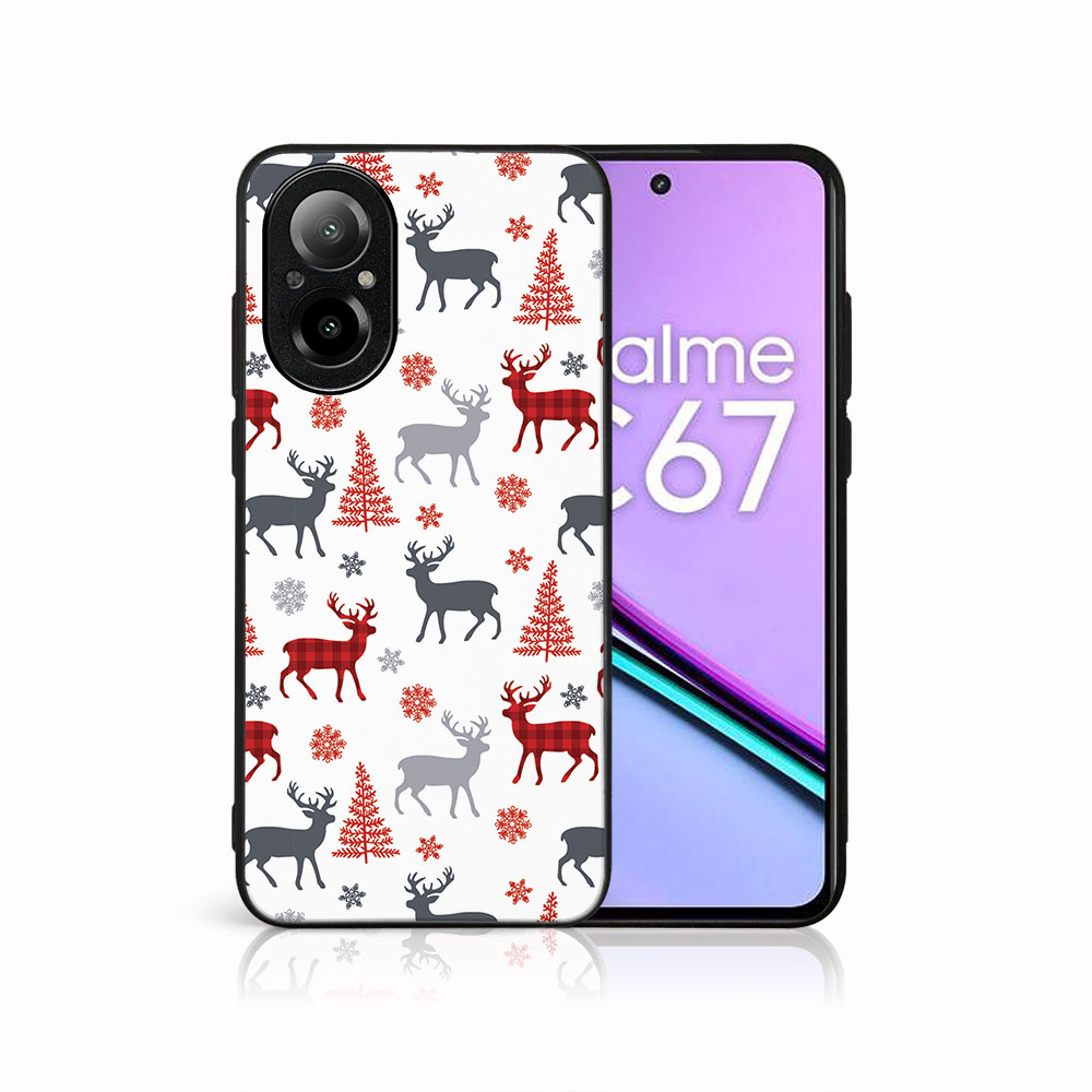 MY ART Capac Cu Design De Crăciun Realme C67 DEER (068)