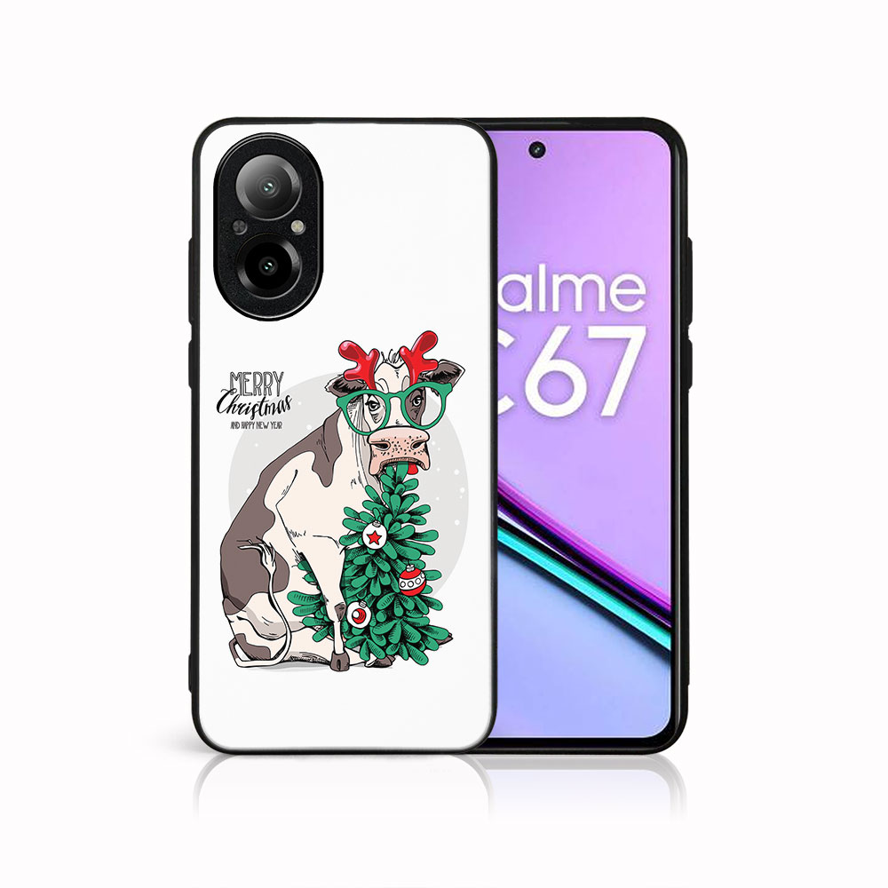 MY ART Husă Cu Design De Crăciun Realme C67 MERRY CHRISTMAS (074)