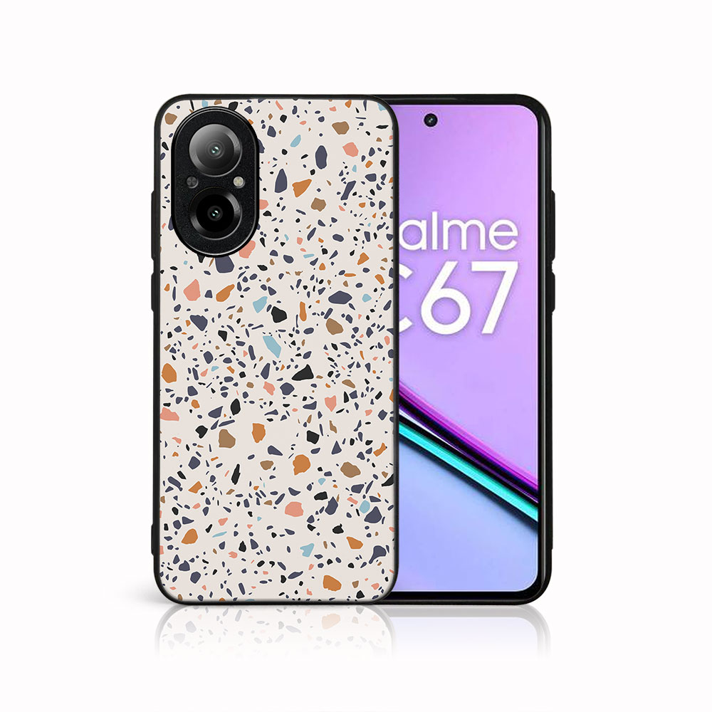 MY ART Husă De Protecție Pentru Realme C67 BEJ TERRAZZO (162)