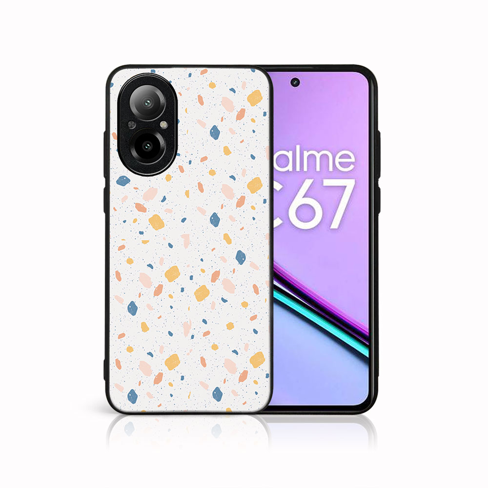 MY ART Husă De Protecție Pentru Realme C67 ORANGE TERRAZZO (165)