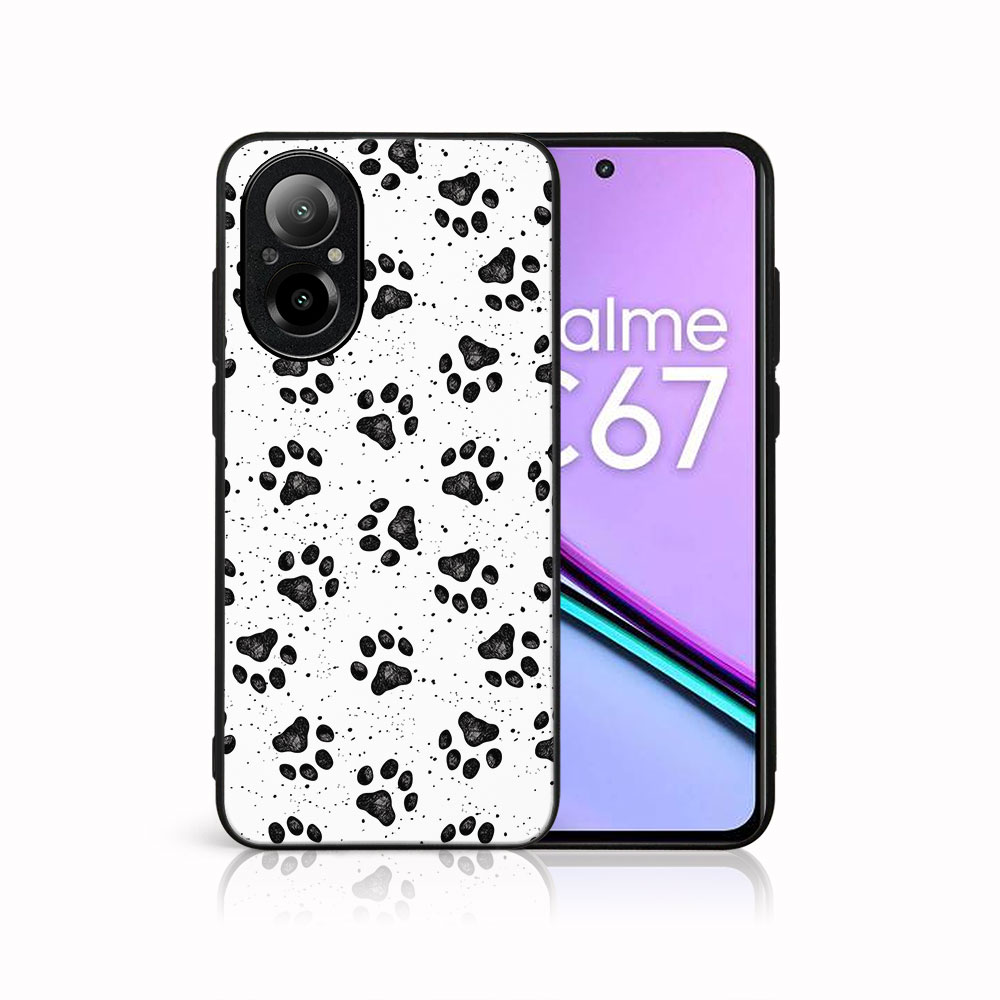 MY ART Husă De Protecție Pentru Realme C67 PAWS (185)