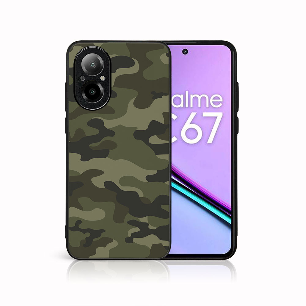 MY ART Husă De Protecție Pentru Realme C67 GREEN CAMO (235)