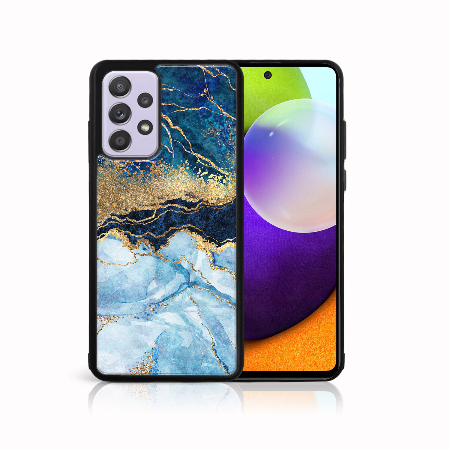 Husă din silicon MY ART Samsung Galaxy A52 / A52s / A52 5G BLUE MARBLE (141)