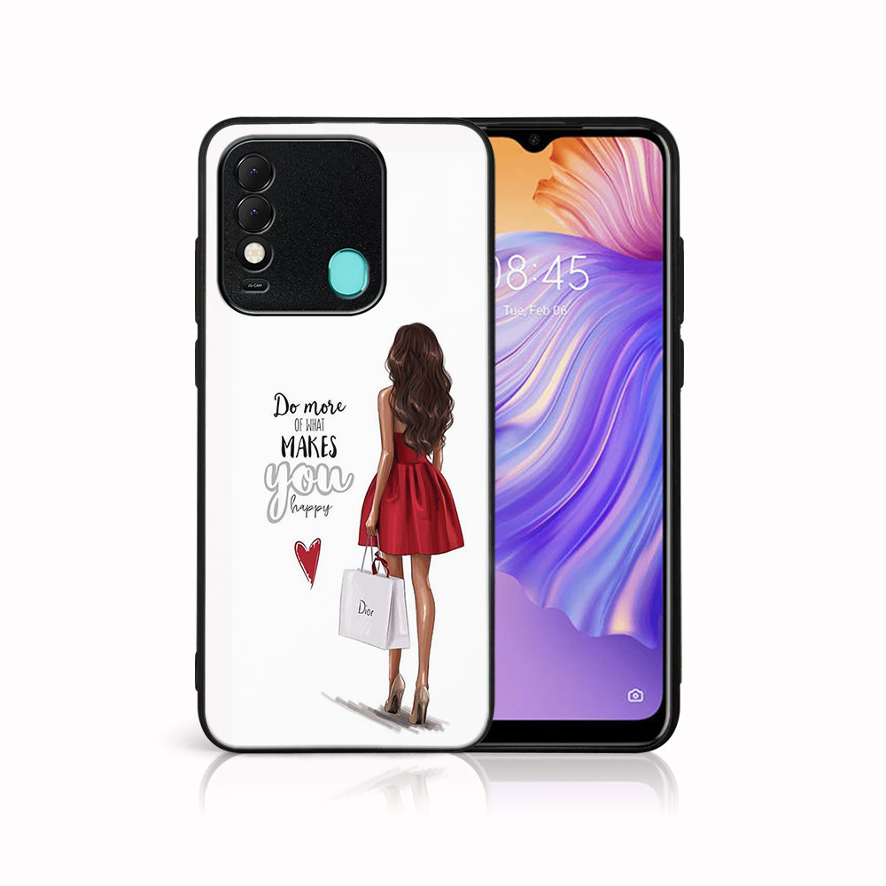 MY ART Husă De Protecție Pentru Tecno Spark 8 - DRESS RED (137)