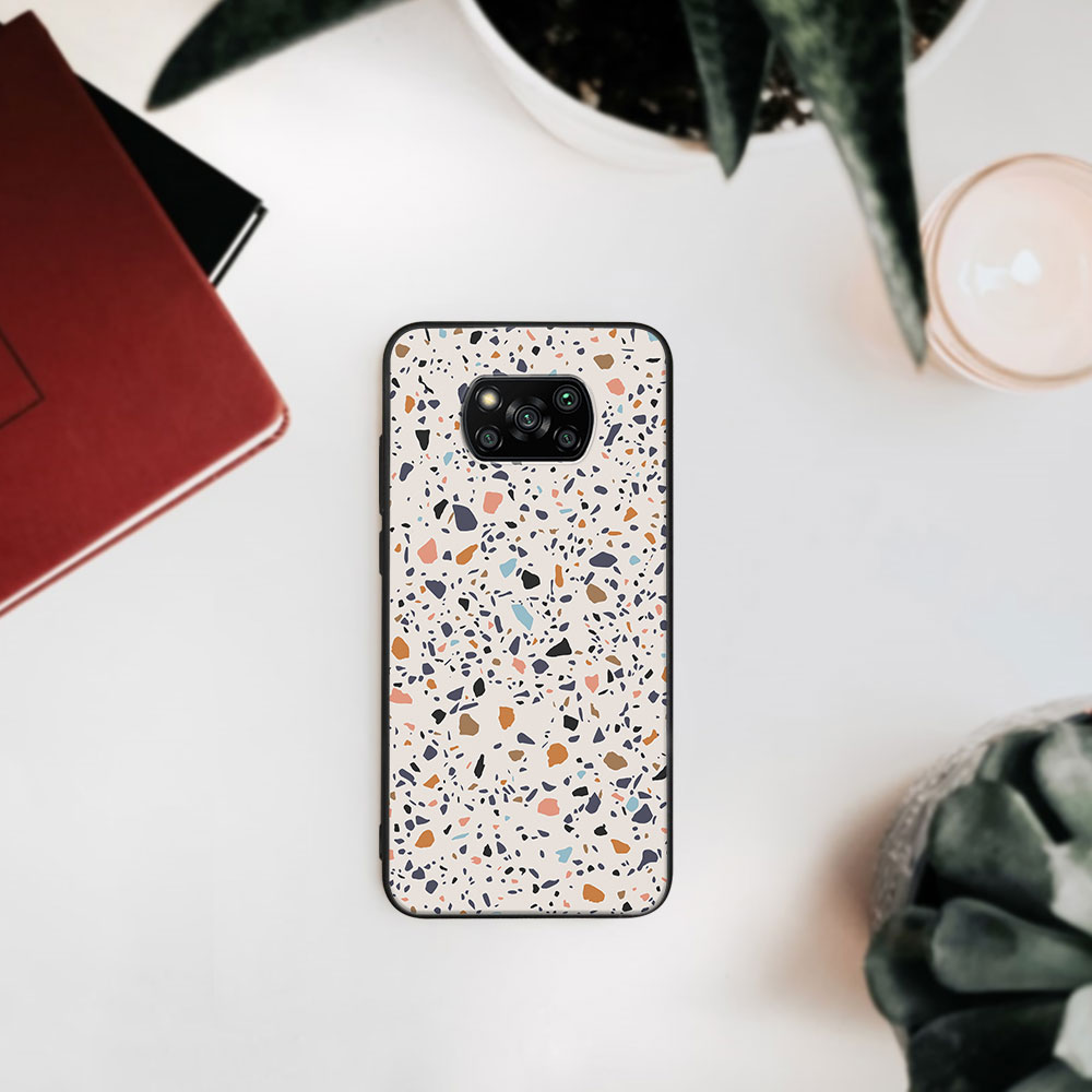 MY ART Husă De Protecție Xiaomi Poco X3 NFC / X3 Pro -BEIG TERRAZZO (162)