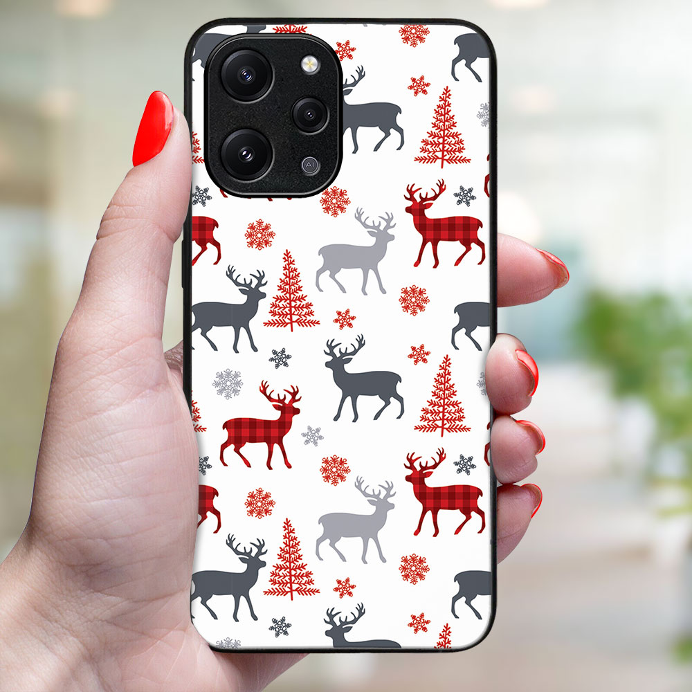 MY ART Husă Cu Design De Crăciun Xiaomi Redmi 12 DEER (068)