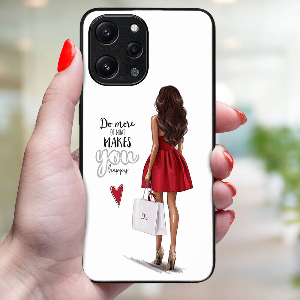 MY ART Husă De Protecție Pentru Xiaomi Redmi 12 RED DRESS (137)