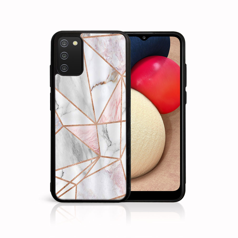 Husă De Protecție MY ART Samsung Galaxy A02s - MARBLE PINK (143)