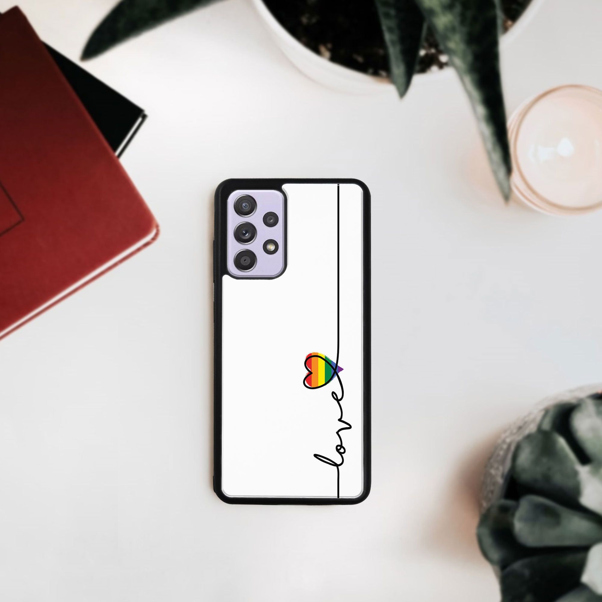 Husă Din Silicon MY ART Pentru Samsung Galaxy A72 LOVE (054)