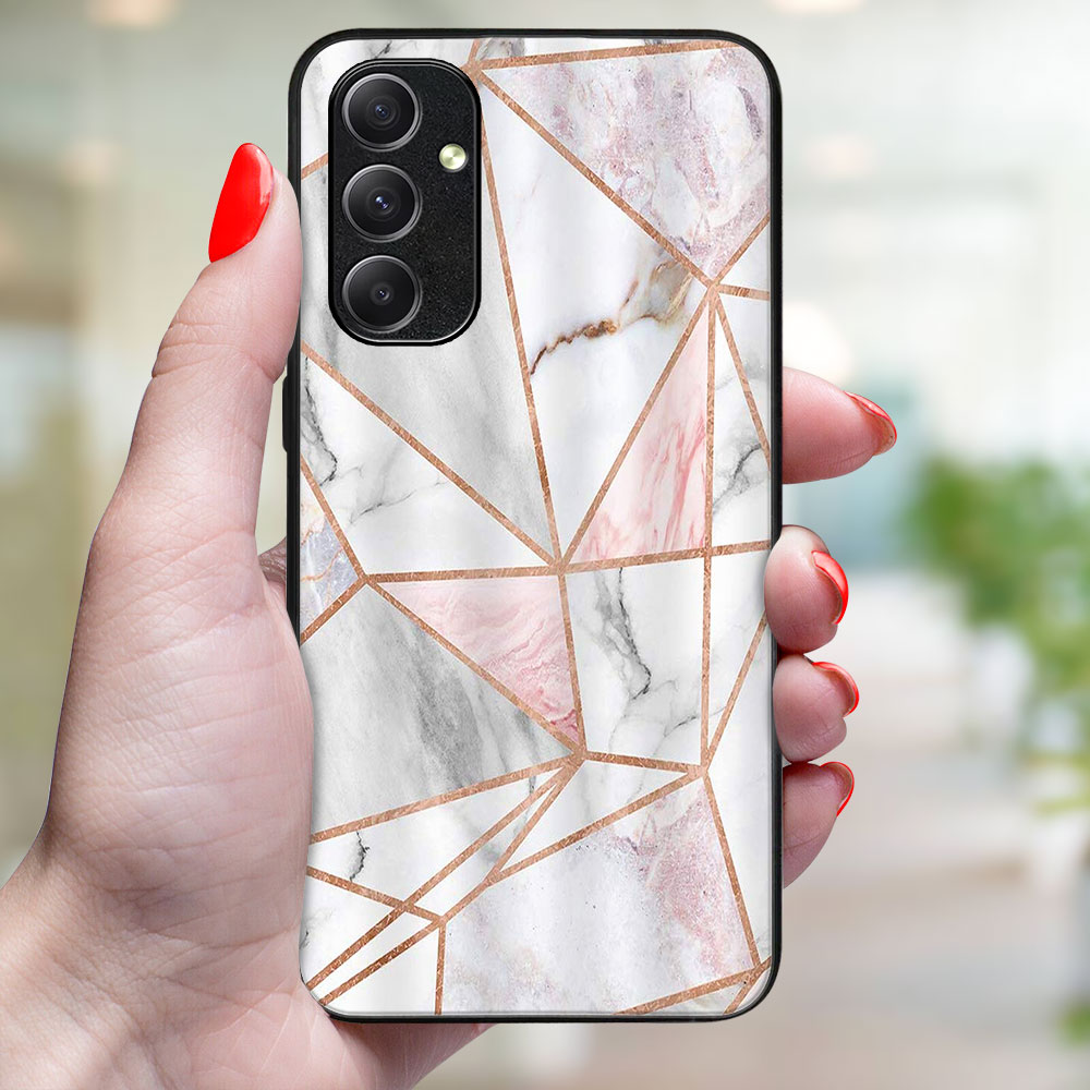 MY ART Husă De Protecție Pentru Samsung Galaxy S23 Plus 5G PINK MARBLE (143)