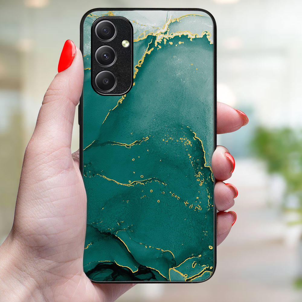 MY ART Husă De Protecție Pentru Samsung Galaxy S23 5G GREEN MARBLE (145)