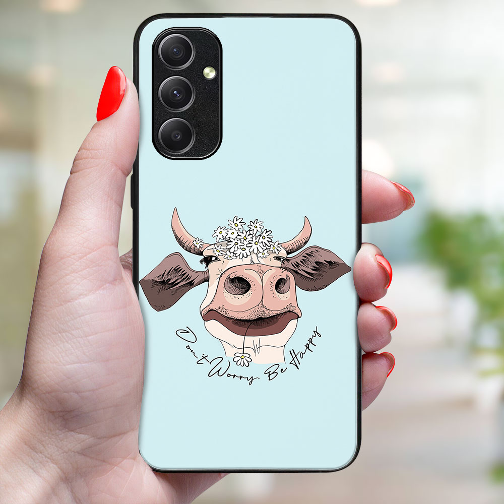 MY ART Husă De Protecție Pentru Samsung Galaxy S23 5G HAPPY COW (181)