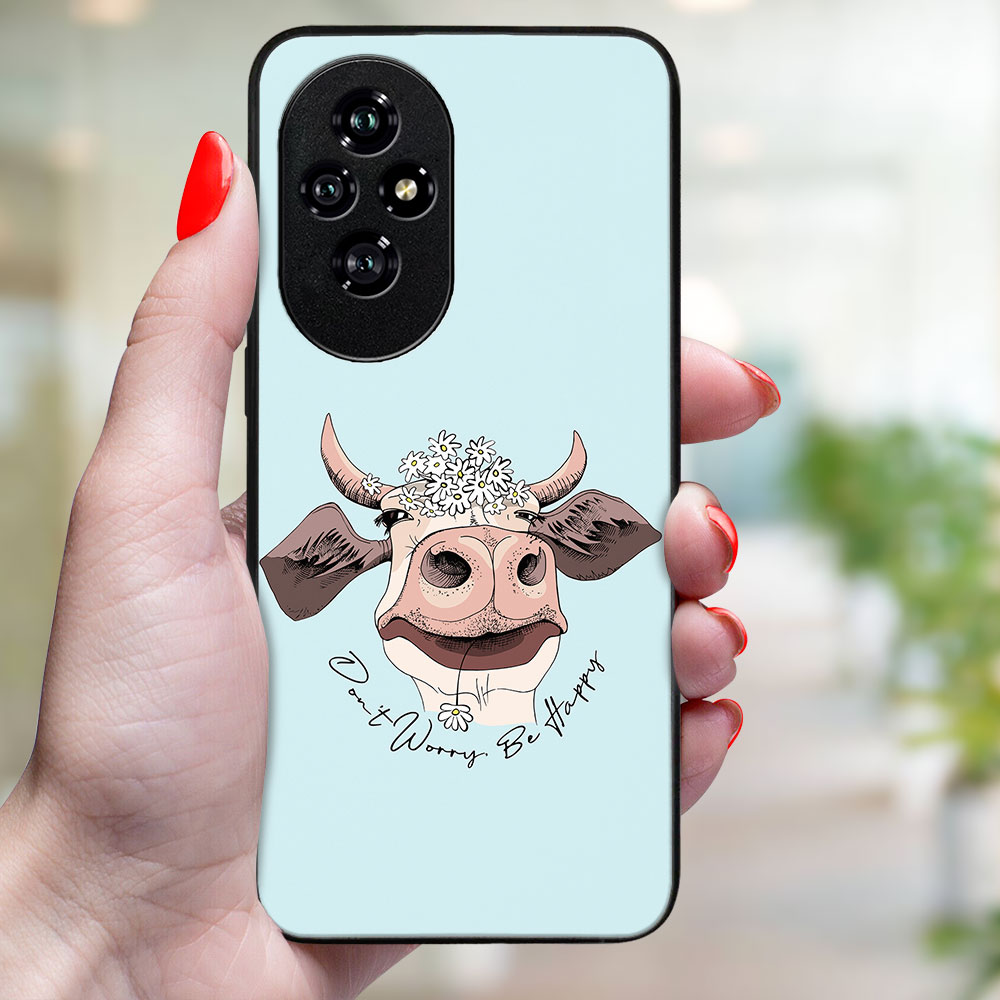 MY ART Husă De Protecție Pentru Honor 200 Pro HAPPY COW (181)