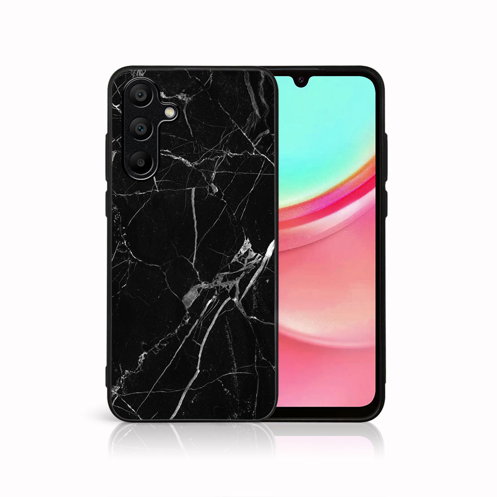 MY ART Husă De Protecție Pentru Samsung Galaxy A35 5G BLACK MARBLE (142)