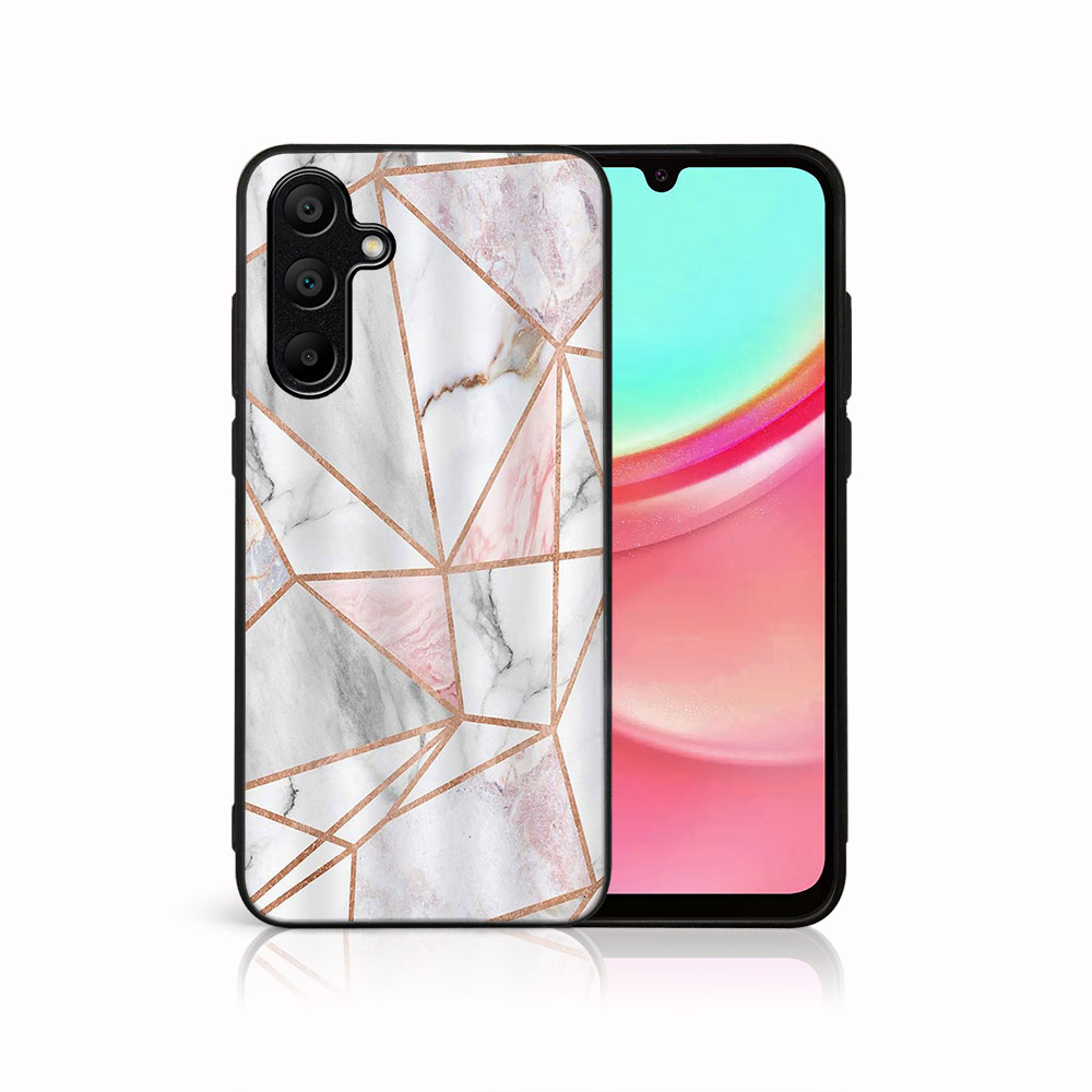 MY ART Husă De Protecție Pentru Samsung Galaxy A35 5G PINK MARBLE (143)